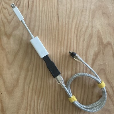Apple A1463 Thunderbolt 2 to FireWire 800 4Pin DV Camera Capture Cable Kit