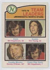 1976-77 O-Pee-Chee Team Leaders Bill Hogaboam Tim Young Dennis O'Brien #387 t4m