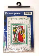 Design Works Santa with Gifts Greeting Card Counted Cross Stitch Kit 5808 - NEW