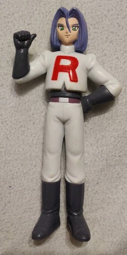 Figurine Ancienne Pokemon 15cm tomy team rocket James 1998 Vintage Personnage - Foto 1 di 3