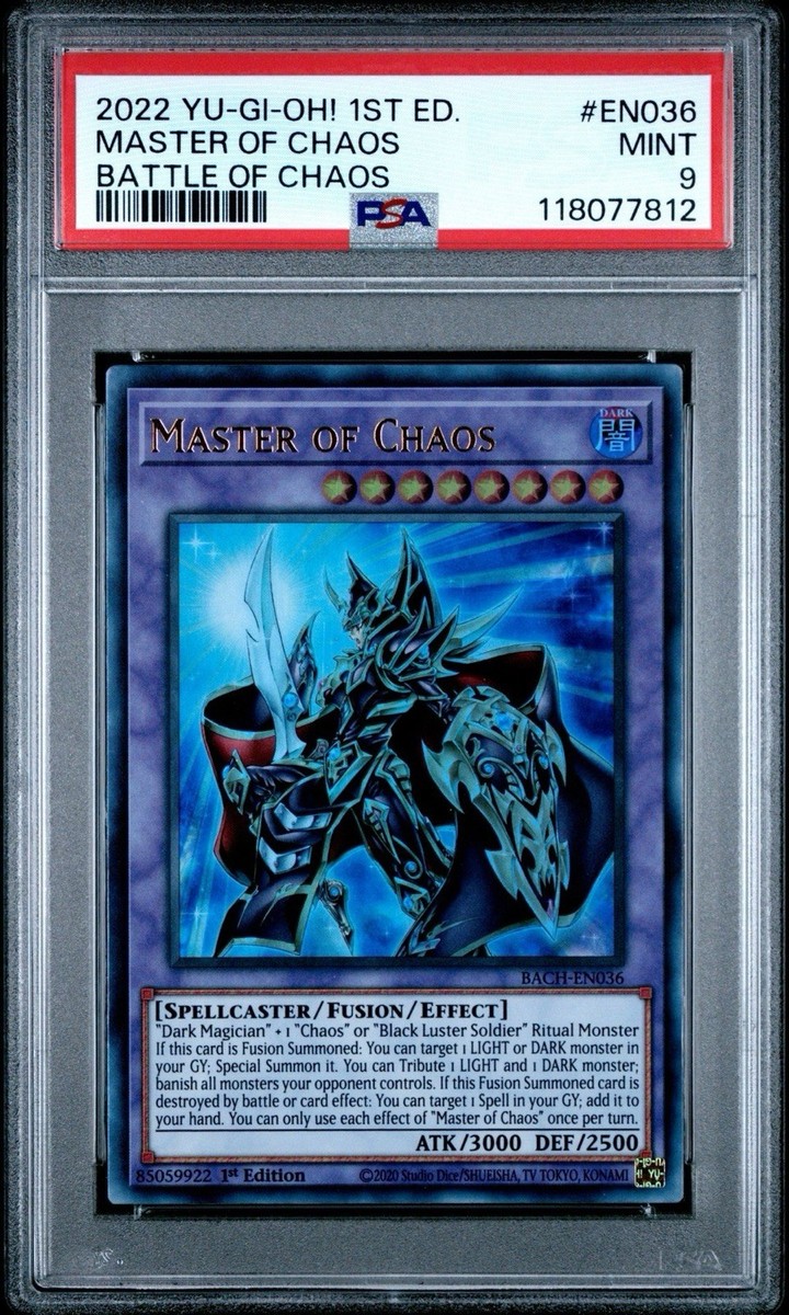 Yu-Gi-Oh! Master of Chaos / Battle of Chaos Ultra Rare 1st Ed PSA