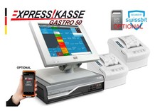 GASTRO RESTAURANT CAFE TSE TOUCH KASSENSYSTEM max 50 Tische + ZWEI Belegdrucker 