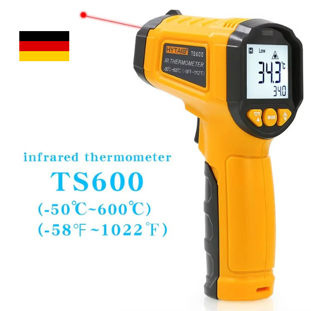 Infrarot Thermometer Pyrometer Temperaturmessgerät Profi IR -50°C ~600°C Laser