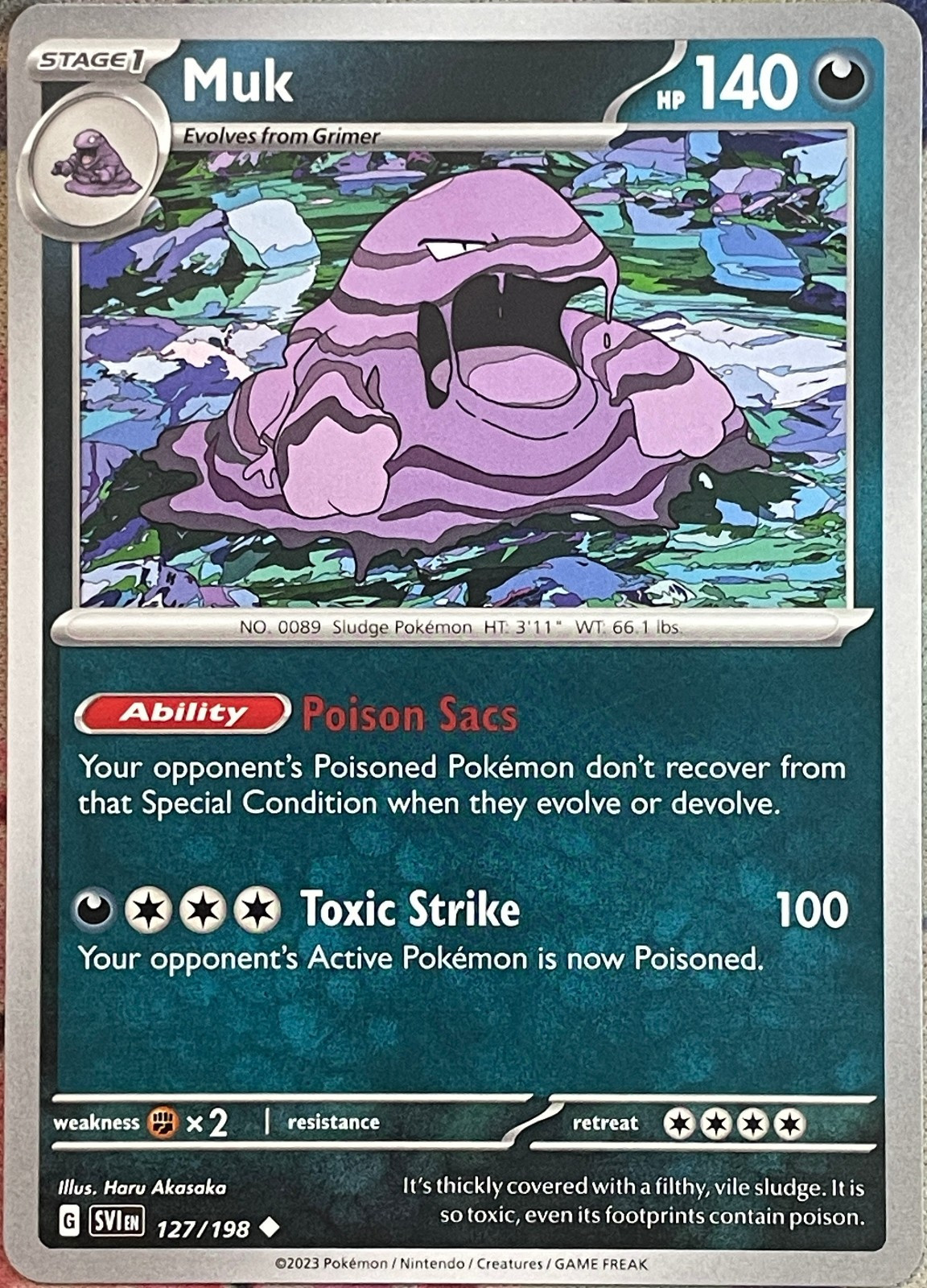 Muk - 127/198 - Scarlet & Violet Base Pokemon 2023