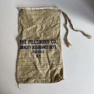 Vintage PILLSBURY CO. Quality Assurance Dept. Bank Bag - Buffalo, New York