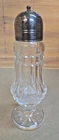 Vintage Waterford Crystal & Silverplate Top "Lismore" Sugar Caster; 8"
