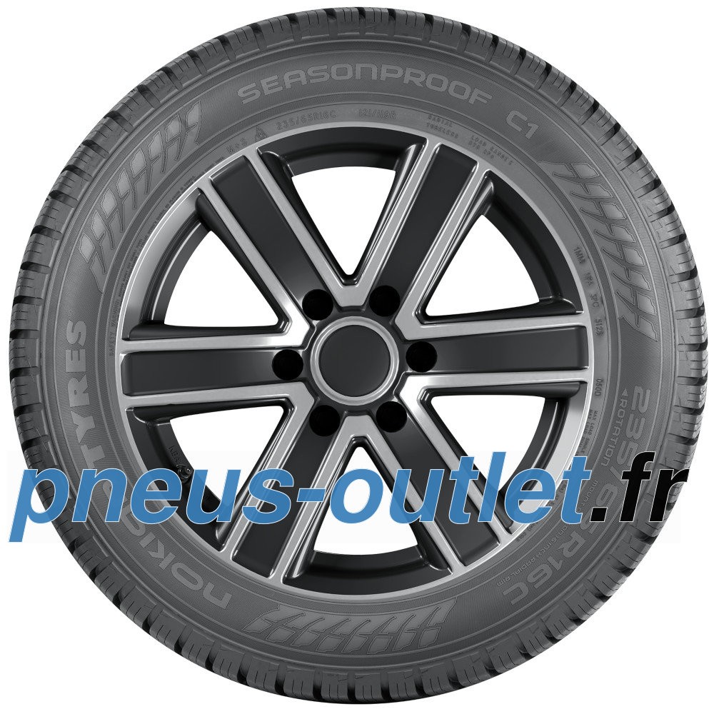 Plus de glissades sous la pluie avec le pneu utilitaire Nokian Seasonproof C1 235/65 R16C