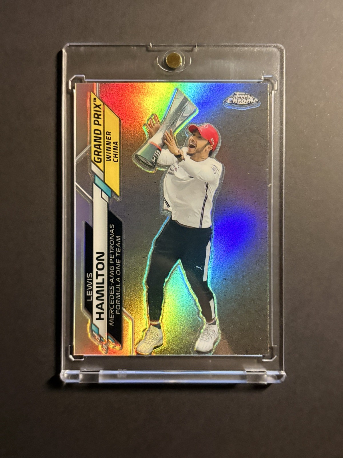 2020 Topps Chrome Formula 1 F1 Lewis Hamilton China GP Winner Refractor #135 (A)
