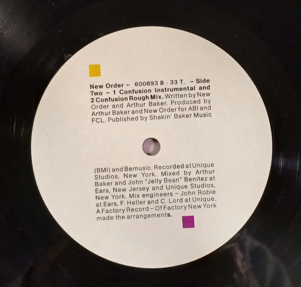 12" 33t - NEW ORDER "Confusion" - FRENCH PRESS - 1984 -  Embossed Sleeve  NM - Photo 4/4