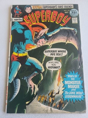 Superboy 178 , DC 1971 Comic, High Res.  Scans, F/VF 7.0