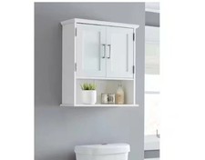 Glacier Bay Shaker Style 23" W x 8.5" D x 26" H Storage Wall Cabinet in White