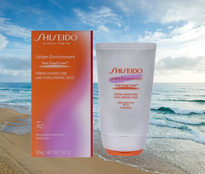 SHISEIDO URBAN ENVIRONMENT FRESH MOISTURE SUN DUAL CARE BROAD SPE SPF 42 1.7 OZ.