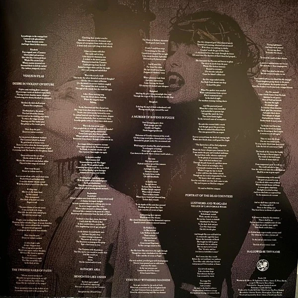 Cradle Of Filth - Cruelty And The Beast (Re-Mistressed)-2019 (M/[M) - "Vinyl Rec - Image 4 of 4