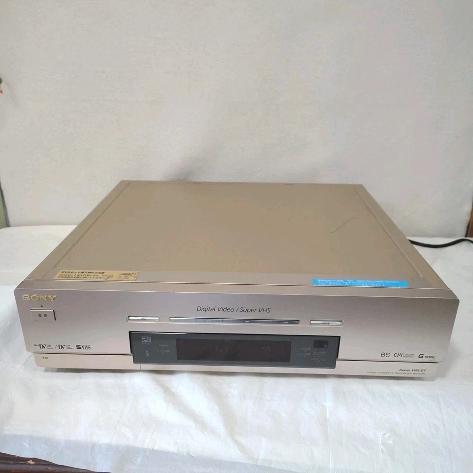 Sony ES WV-DR7 DV/Mini DV + SVHS/VHS Video Player Recorder Dual Deck VCR TBC EX - Imagem 2 de 4