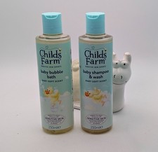 2 x CHILDS FARM Sensitive Skin 250 ml - Baby Shampoo & Wash + Baby Bubble Bath
