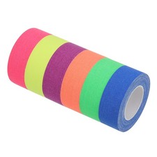 1 Zoll x 33 Fu&szlig; Neon Gaffer Stoffband,6 Rollen,Sechs Farben