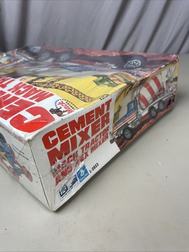 VINTAGE MPC CEMENT MIXER- MACK TRACTOR AND REX MIXER, MPC 1-0853, 1/25th Scale - Imagen 18 de 23