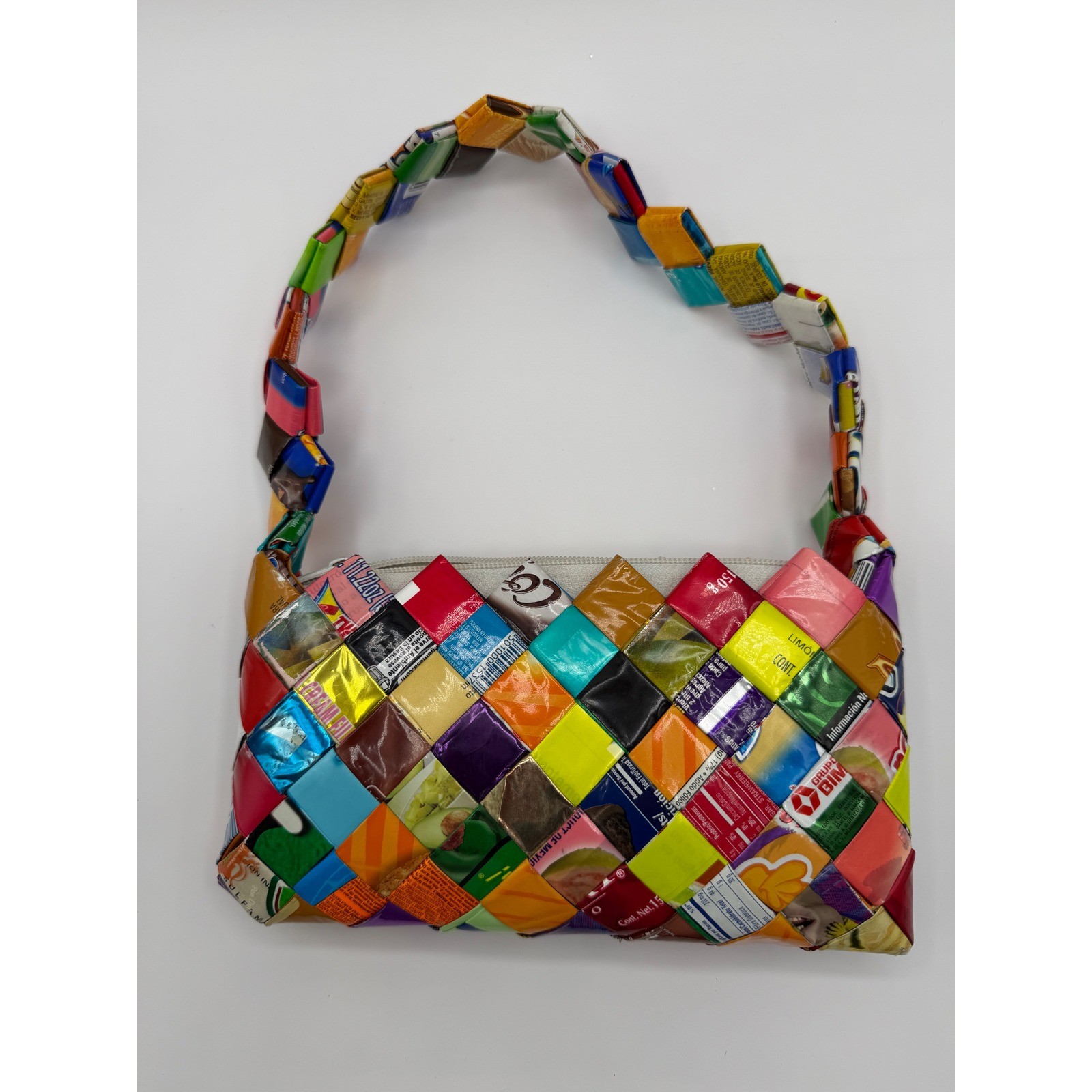 Unique Handmade Recycled Candy Wrapper Handbag Wo… - image 3