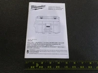Milwaukee M18 Packout 2.5 Gallon Wet/Dry Vacuum 0970-20 - OWNER'S MANUAL