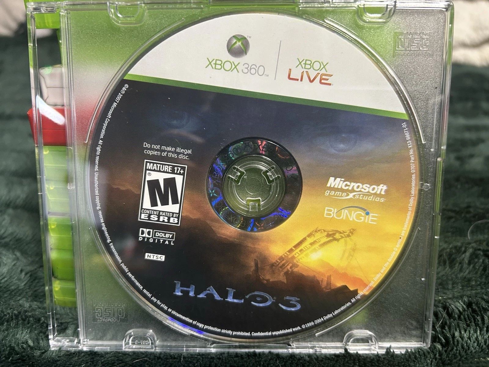 Halo 3 (Microsoft Xbox 360, 2007) Disc Only