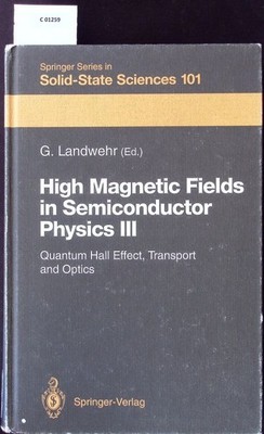 High magnetic fields in semiconductor physics. Springer series in solid-state sc