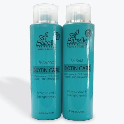 Biotin Care Kit Shampoo and Balm, with Moroccan Argan Oil. Reconstructor.