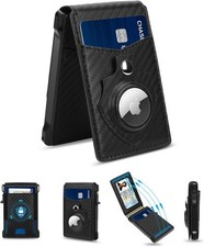 Airtag Wallet for Men, Mens Smart Wallet for Air Tag RFID Blocking, Minimalist B