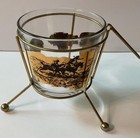 VINTAGE MCM CHARLES RUSSELL COWBOY WESTERN 24K GOLD COCKTAIL  SET — photo 5