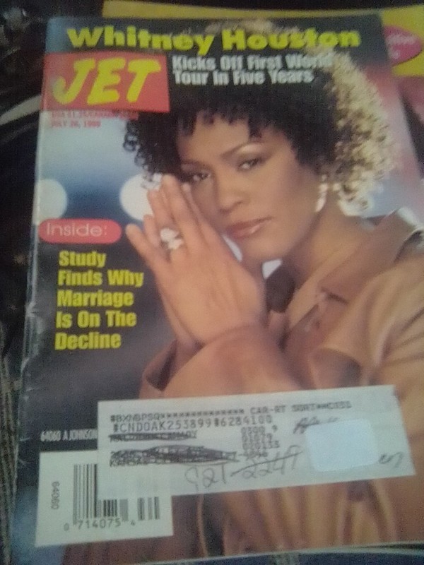JET Magazine Lot - Black Americana, Whitney Houston Covers Collection
