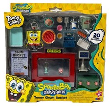 Teeny Tinies SpongeBob SquarePants Teeny Chum Bucket 20 Piece Playset NEW