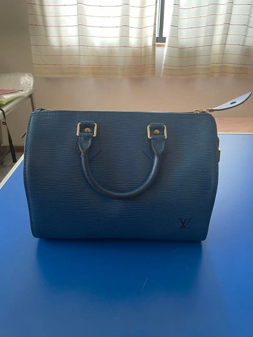 Louis Vuitton Speedy Blue Bags & Handbags for Women for sale - eBay