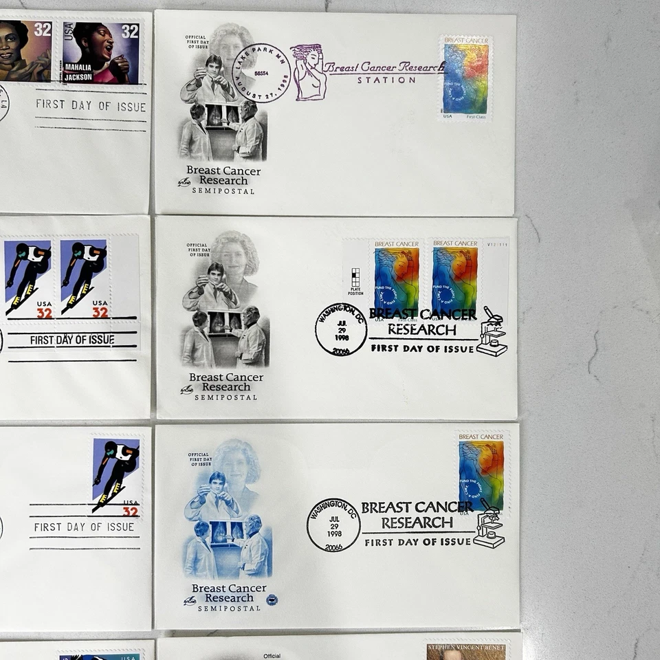 15 First Day of Issue Postal Covers Historic FDC 1996-98 Culture Lot #18 - Image 3 of 4