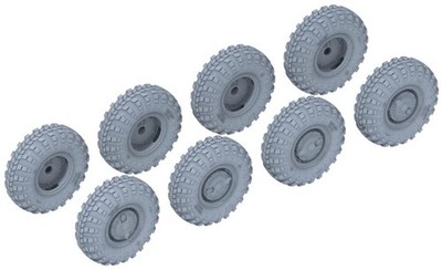 Et Model 1/35 Scale Russian Btr-80 Weight-Deforming Tire Set, Narrow Type, 8-Pie
