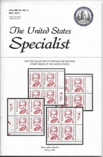 THE UNITED STATES SPECIALIST - VOL. 83  NO. 5  MAY 2012 - COMPLETE BACK ISSUE