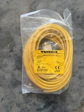 Turck WKB 4T-6 Single Ended Cable, Female 1/2" microfast, PVC, 4 pin, 6m