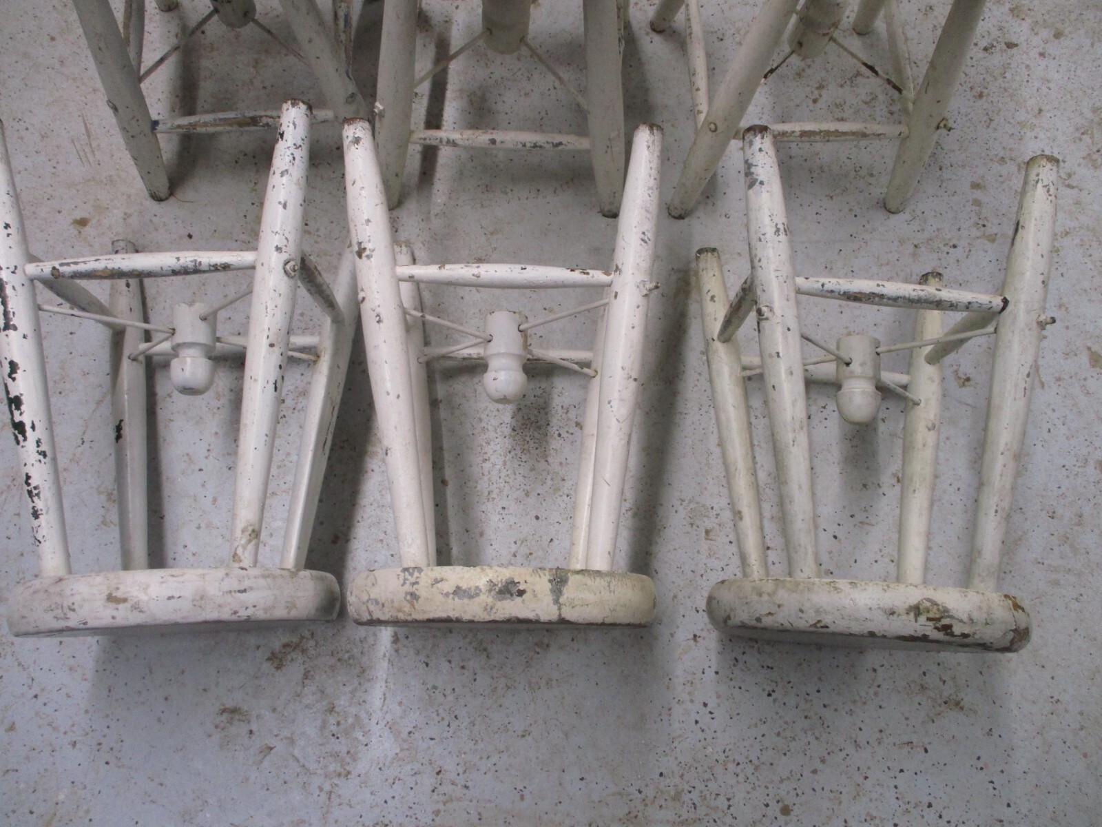 Six old time vintage stools eBay