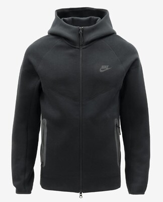 Nike Men Tech Fleece Wind-runner Hoddy Jackets Black Casual Jersey