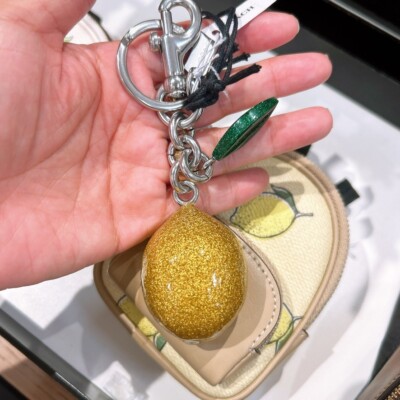 NWT Coach Strawberry/Orange/ Lemon Bag Charm CAO50/CAO51/CAO52 | eBay