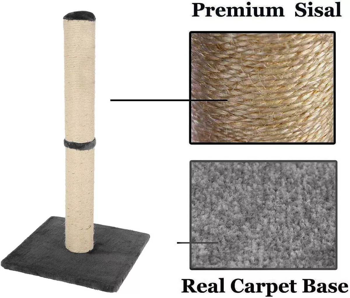 Carpet covered cat scratching post 2025