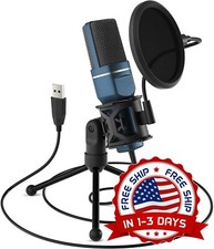 Microfono USB Condensador Para PC Estudio De Grabacion Profesional YouTube Gamer