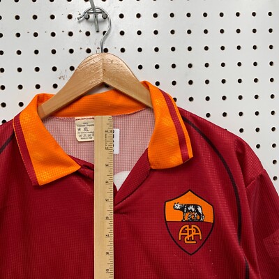 Vintage Roma Totti Soccer Jersey Kit Mens XL Red #10 Futbol Mazda
