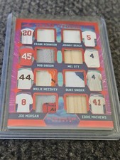 2022 Leaf In Game Used Team Utopia Patch Relic/3 Morgan McCovey Snider Ott Bench