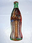 VINTAGE LARGE 29” COCA COLA EMBOSSED BOTTLE THERMOMETER SIGN 1960 - 1970’s