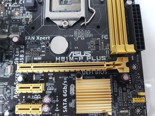 Placa madre ASUS H81M-P Plus Socket LGA1150 DDR3 MicroATX con protector de E/S - Imagen 4 de 5