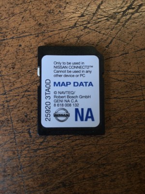 NEW OEM NISSAN SD CARD - MAP DATA CARD - FITS MANY MODELS - EMAIL FOR