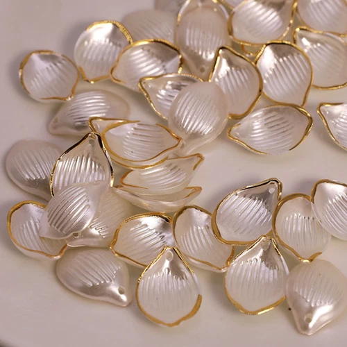 100pcs DIY Acrylic Flower Pendants Petal Charms Resin Hairpin Jewelry Accessory - Picture 8 of 12