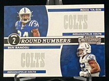 2019 Contenders Round Numbers #RN-SB Rock Ya-Sin & Ben Banogu Colts