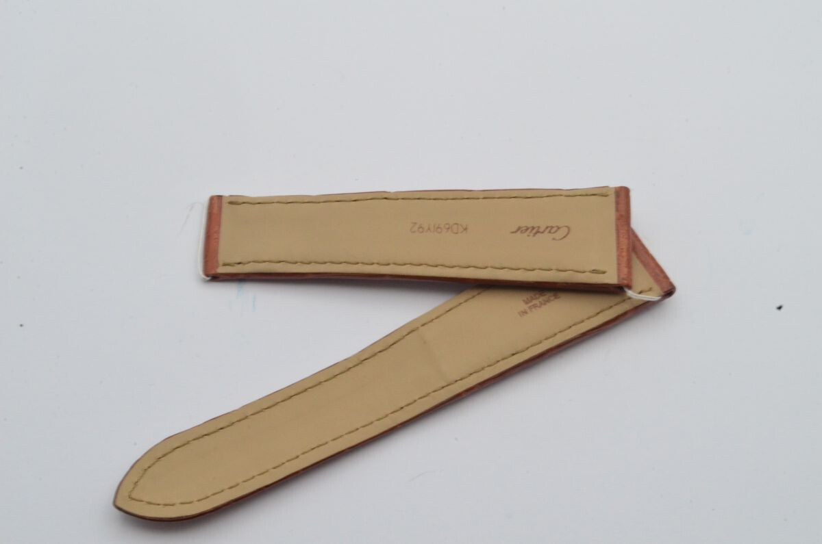Cartier Leather Bracelet 22Mm Fold-Over Clasp 18Mm 22-18 Kd69Iy92