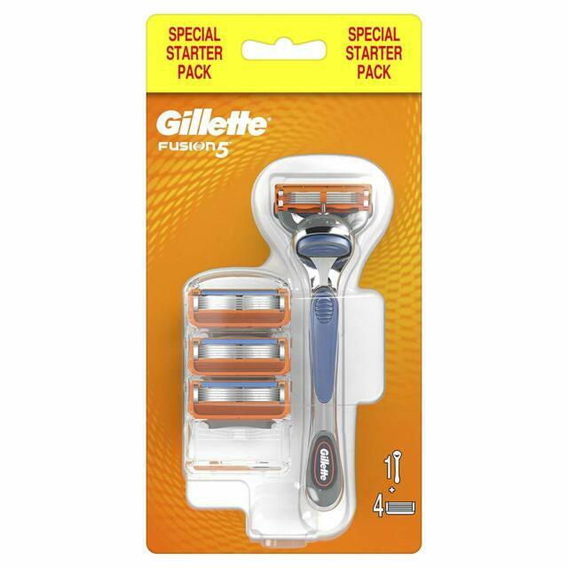 Gillette Fusion5 Ergonomic Razor with 3 Replacement Heads