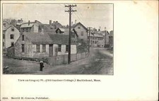 Marblehead MA View on Gregory St. c1905 Postcard